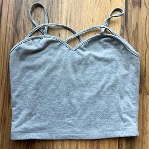 Wishlist Gray Spaghetti Strap Tank Top